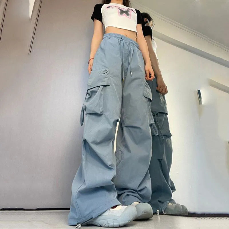 "Introducing our Women's Y2K Cargo Pants"