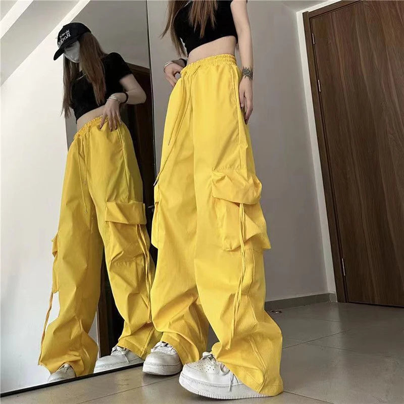 "Introducing our Women's Y2K Cargo Pants"