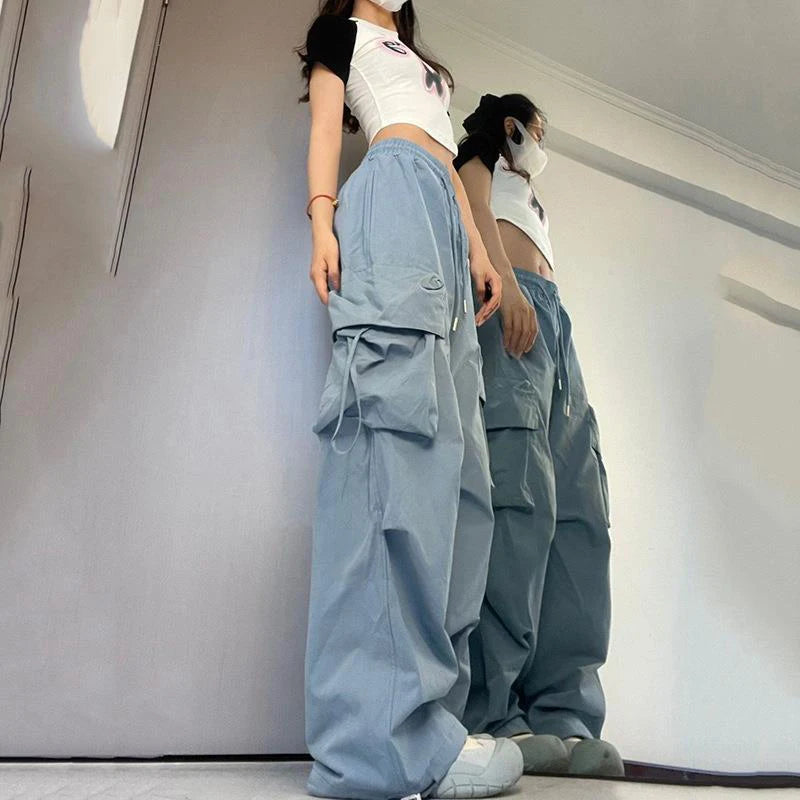 "Introducing our Women's Y2K Cargo Pants"