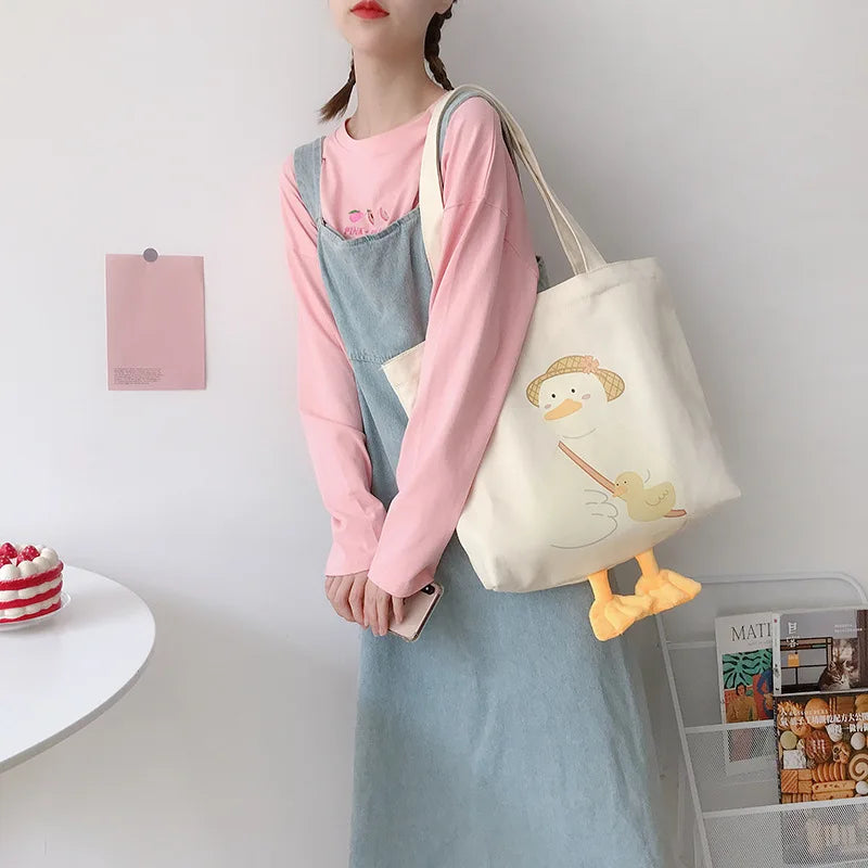 "Introducing our Cute Design Women's Canvas Shoulder Bag"