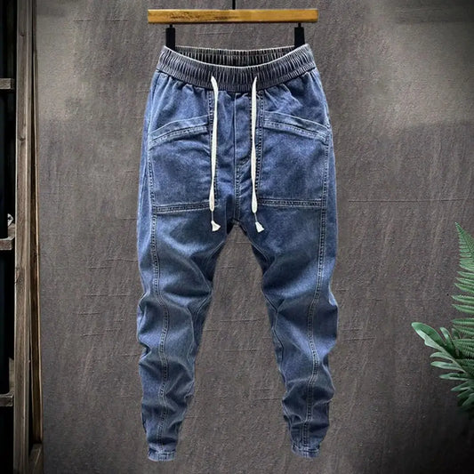 "Elevate your casual wear with our Men's Fashion Jogger Harem Jeans"