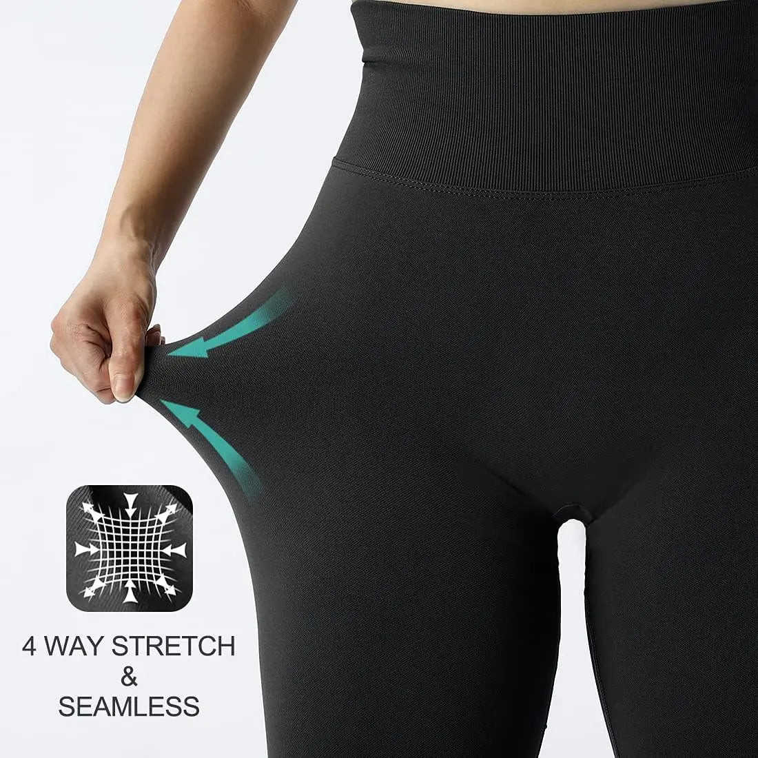 High-Performance Seamless Knitted Fitness Pants: Enhancing Women's Gym Attire.