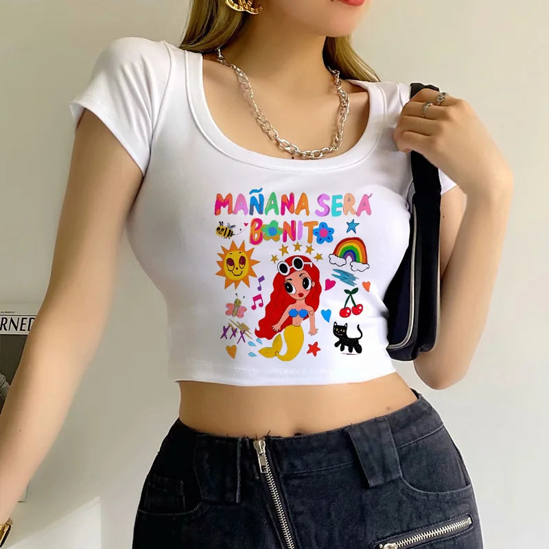 "Express your style with the Karol G ‘Mañana Será Bonito’ Crop Top"