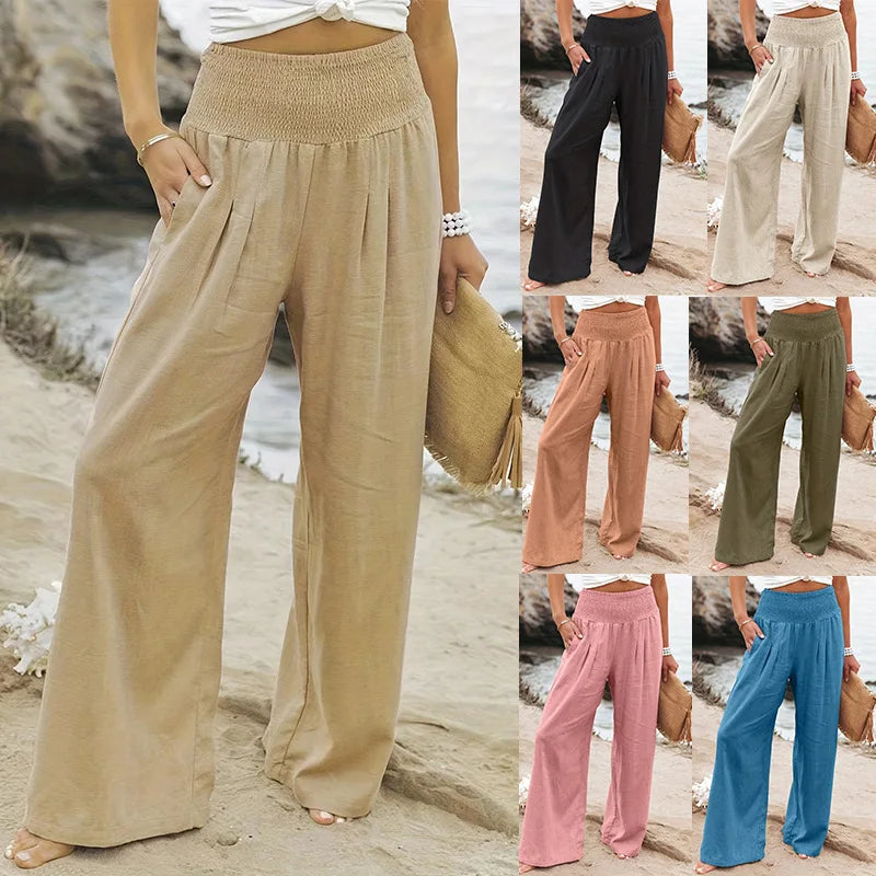 "Introducing our Spring/Summer Women's Casual Style Cotton and Hemp Pants"