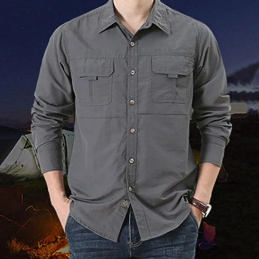 "Gear up for your outdoor adventures with our Men's Outdoor Tactical Shirt"