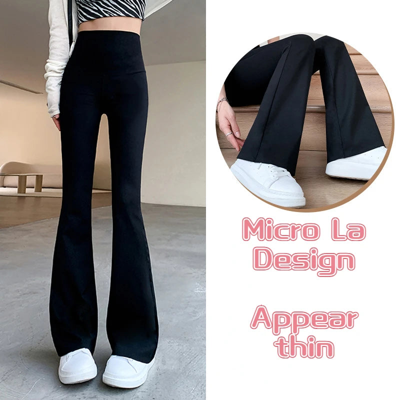 "Introducing our Women's Slim High Waist Flare Pants"