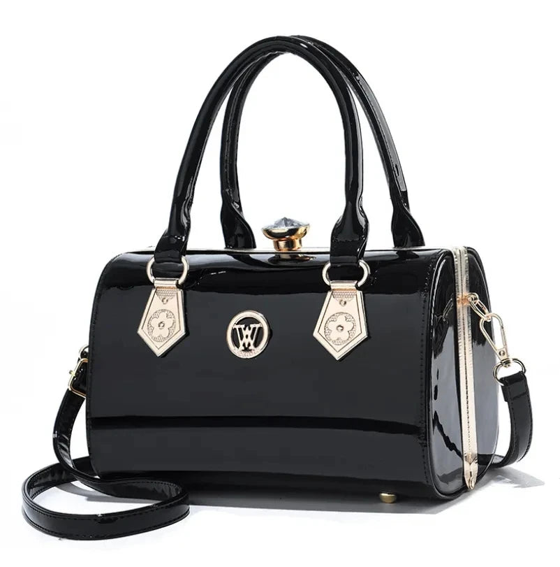 "Make a statement with our Luxury Patent Leather Women's Bag"