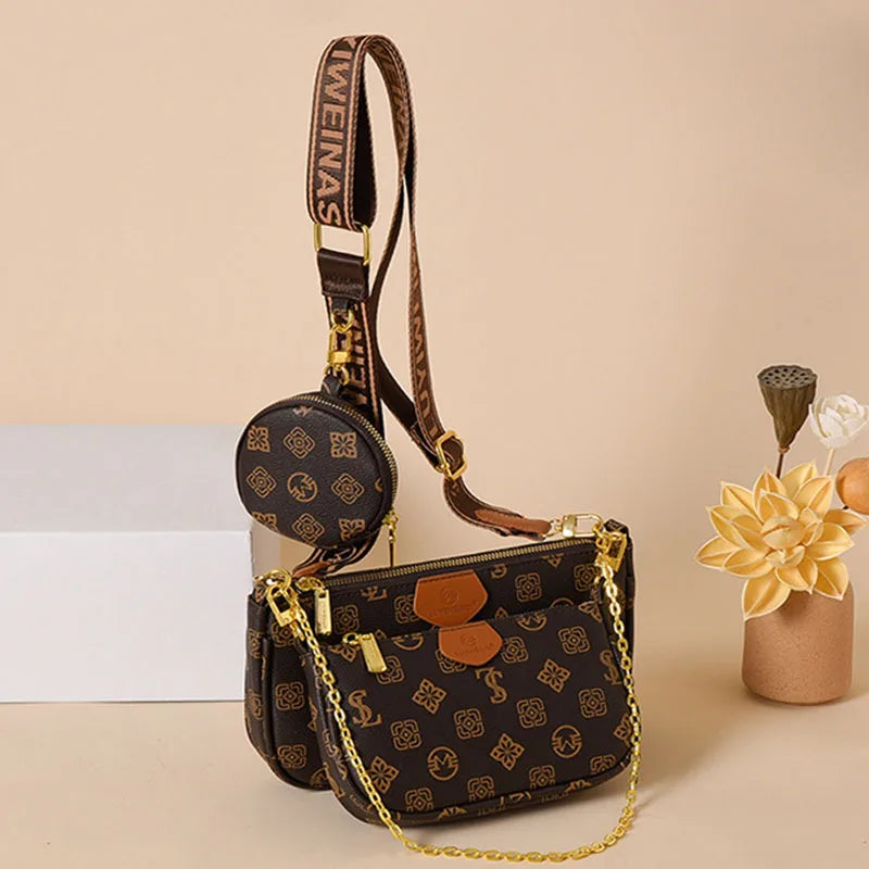 "Discover the perfect blend of style and functionality with our Women's Three-Piece Bag Set"