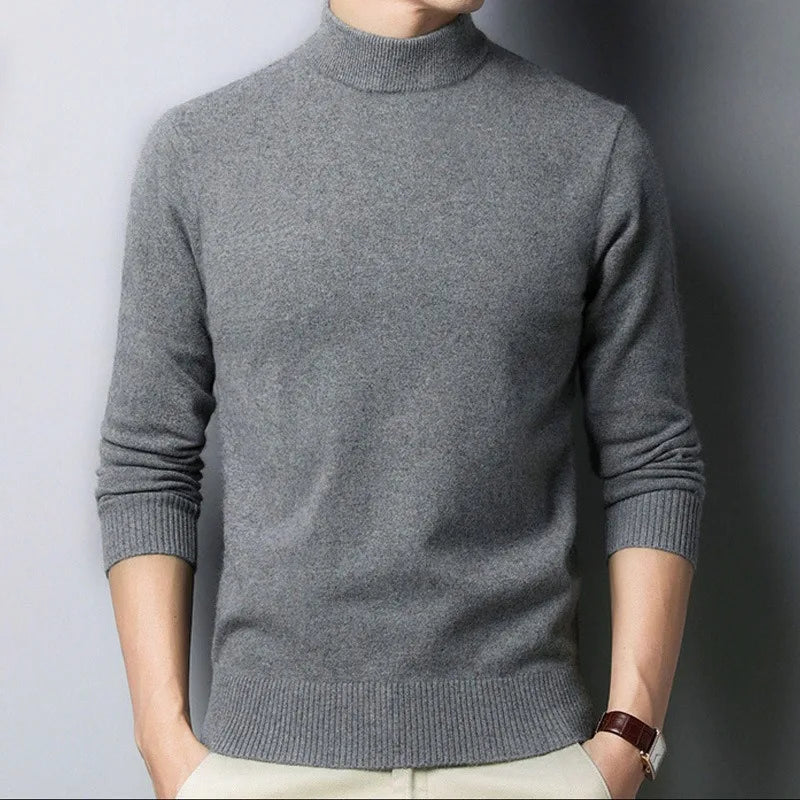 "Introducing our New Autumn/Winter Mock Neck Sweater for Men"