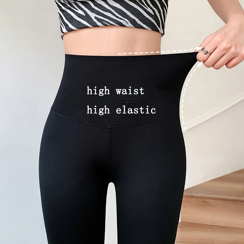 "Introducing our Women's Slim High Waist Flare Pants"