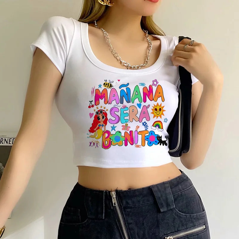 "Express your style with the Karol G ‘Mañana Será Bonito’ Crop Top"