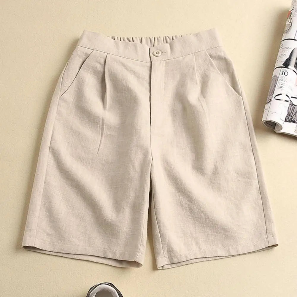 "Introducing our Solid Color High Waist Shorts for Women"