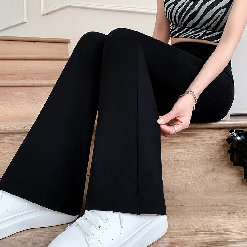 "Introducing our Women's Slim High Waist Flare Pants"