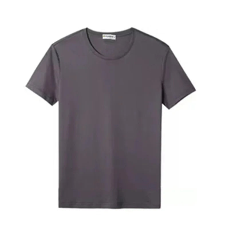 "Stay cool and comfortable this summer with our Men's Ice Silk T-Shirt"