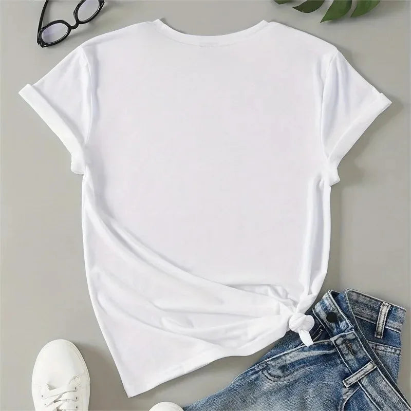 "Add a touch of retro flair to your wardrobe with this Korean Style 1990 Letter Printed T-Shirt"