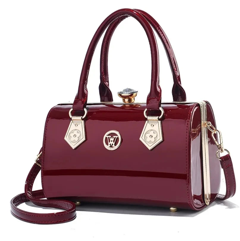 "Make a statement with our Luxury Patent Leather Women's Bag"