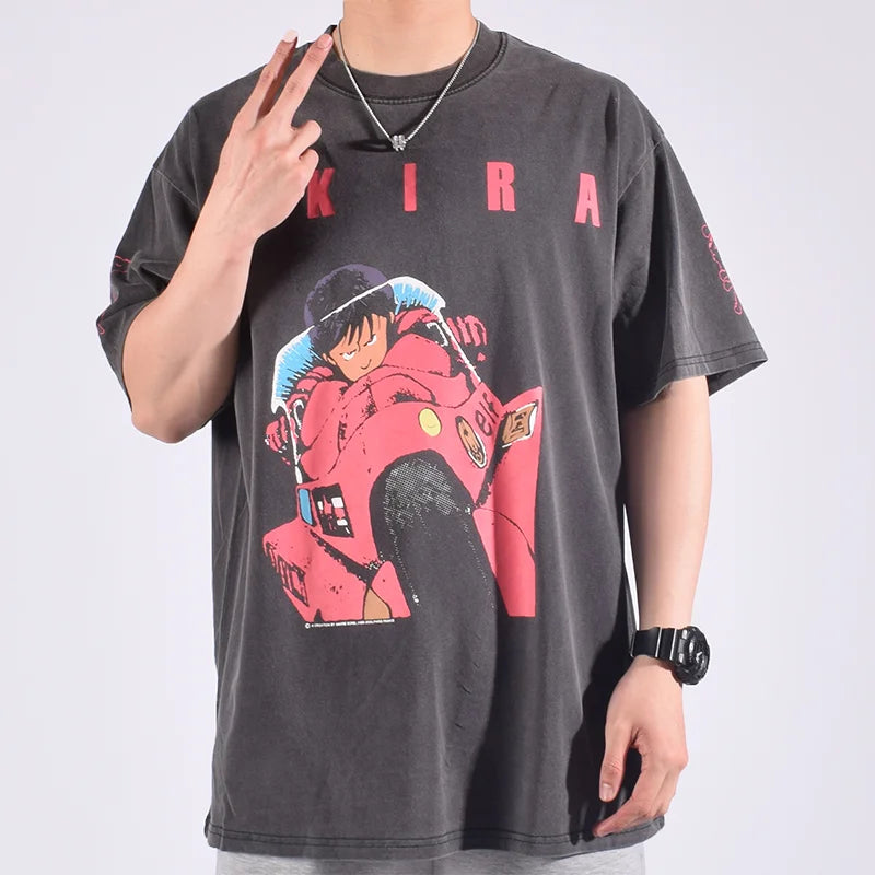 "Showcase your love for Japanese anime with our Men's Summer Akira T-Shirt"