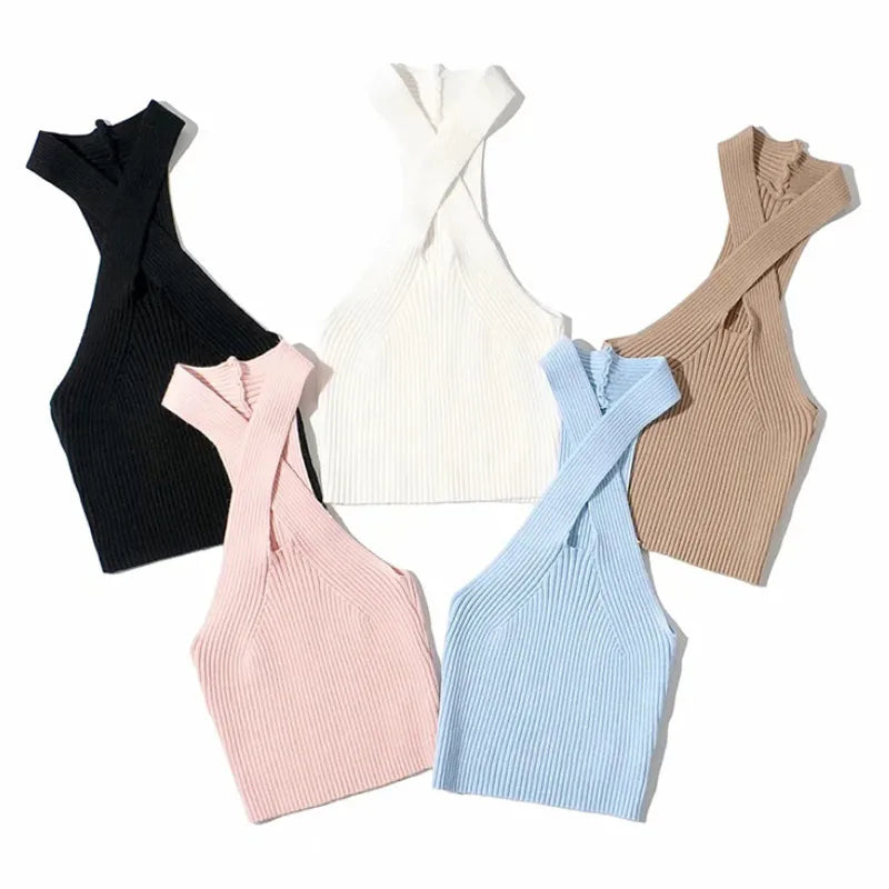 "Introducing our Women's Cross Camisole Corset Top"