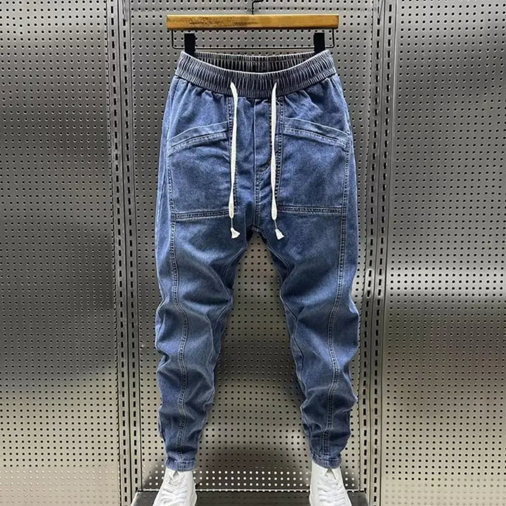 "Elevate your casual wear with our Men's Fashion Jogger Harem Jeans"