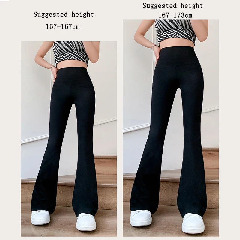 "Introducing our Women's Slim High Waist Flare Pants"