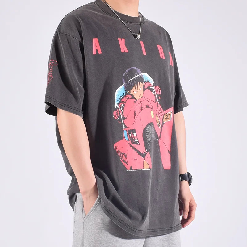 "Showcase your love for Japanese anime with our Men's Summer Akira T-Shirt"