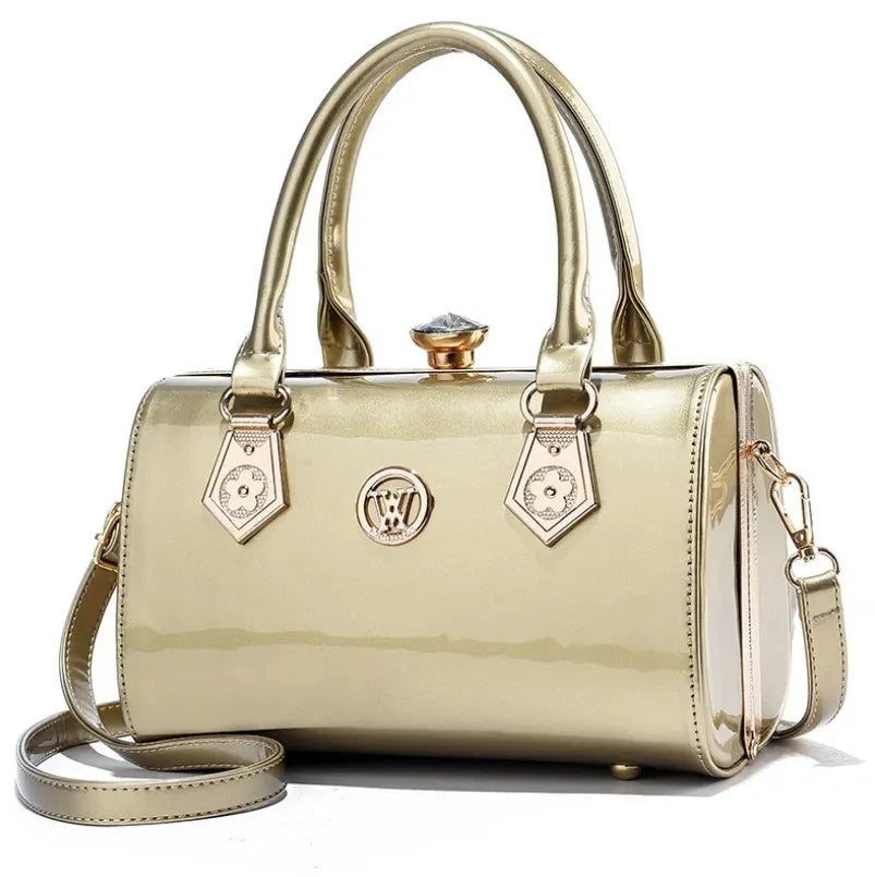 "Make a statement with our Luxury Patent Leather Women's Bag"