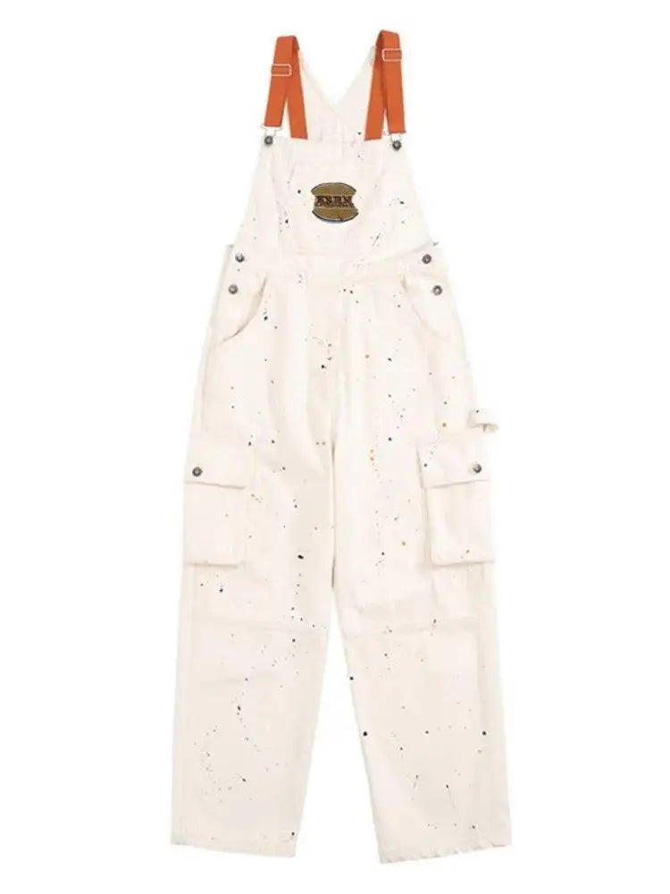 "Casual Women's Suspender Denim Overall Trousers"