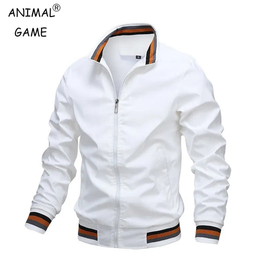 "Introducing our Autumn and Winter Men's Stand Collar Casual Zipper Jacket"