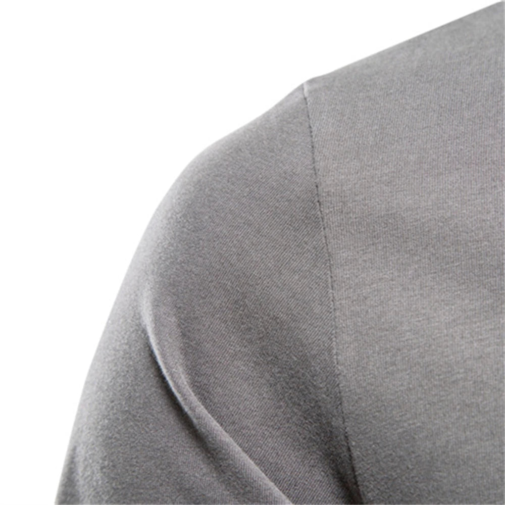 "Classic Comfort: Men's Solid Cotton Long Sleeve T-Shirt"