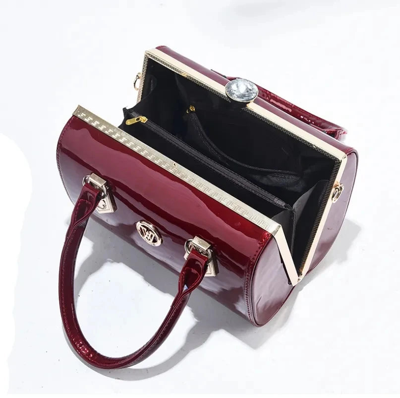 "Make a statement with our Luxury Patent Leather Women's Bag"