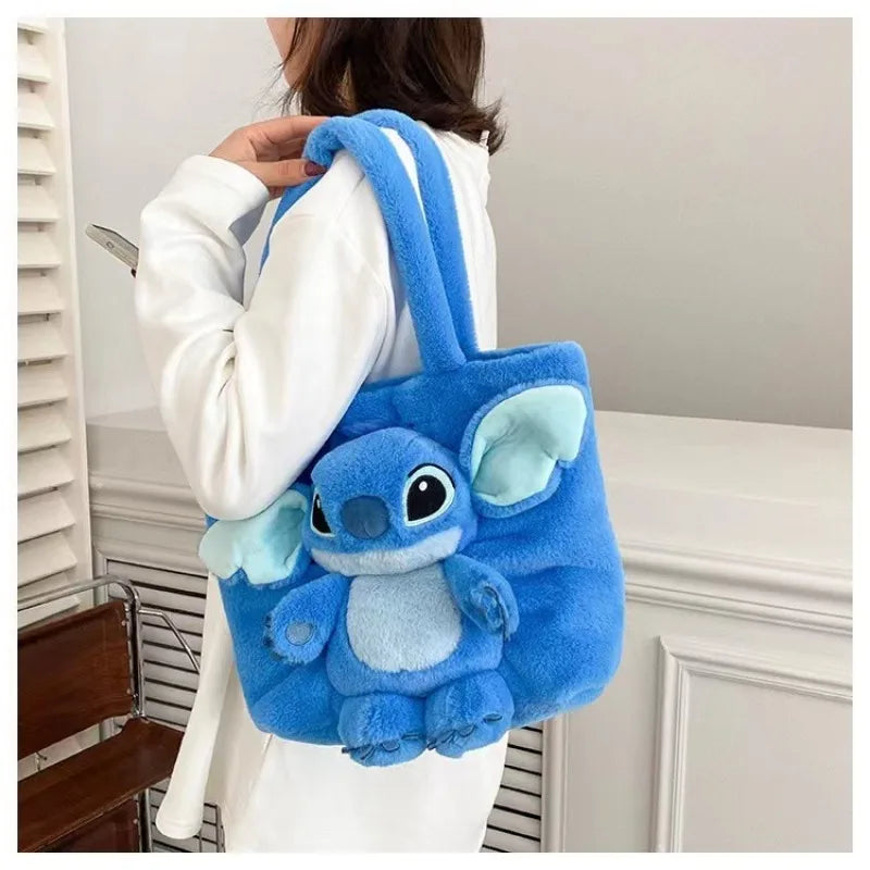 "Introducing our enchanting Disney 2023 New Cartoon Plush Doll Shoulder Bag"