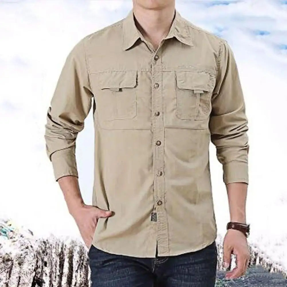 "Gear up for your outdoor adventures with our Men's Outdoor Tactical Shirt"