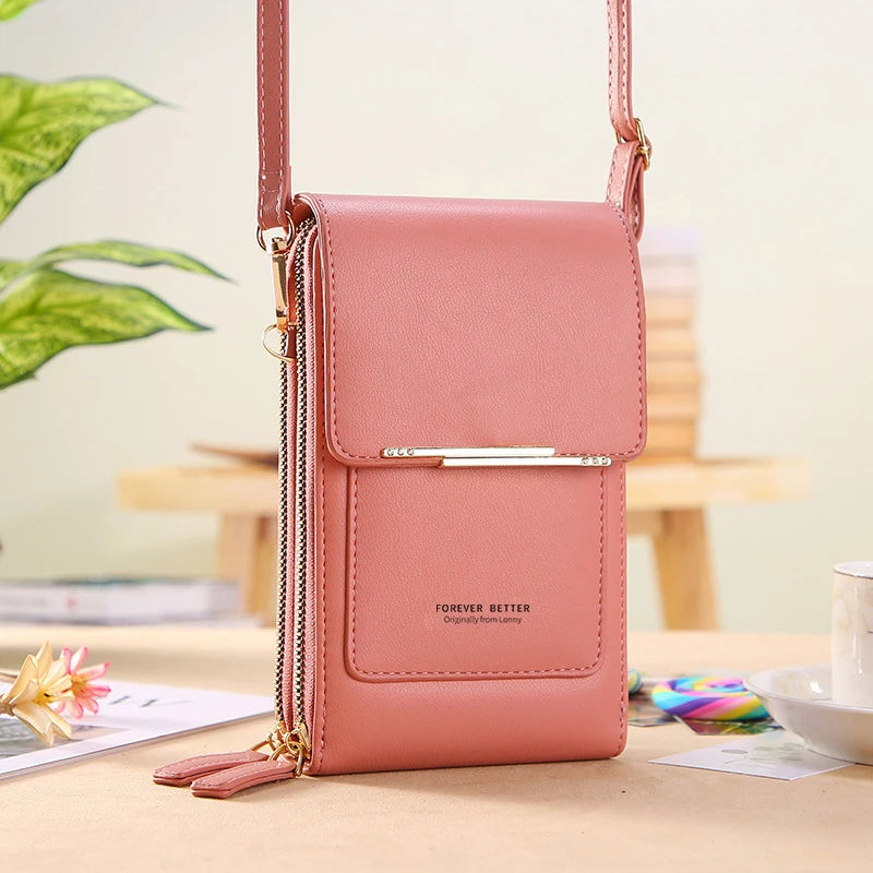 "Introducing our Chic Leather Crossbody Bag for Women"