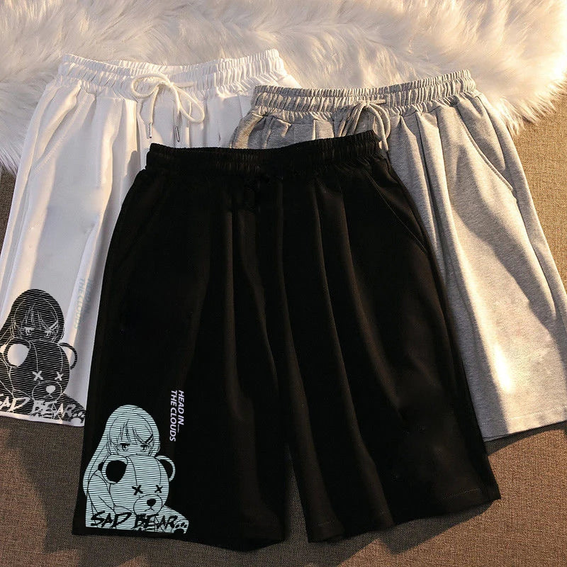 "Introducing our New Gothic Y2K Bear Print Shorts"