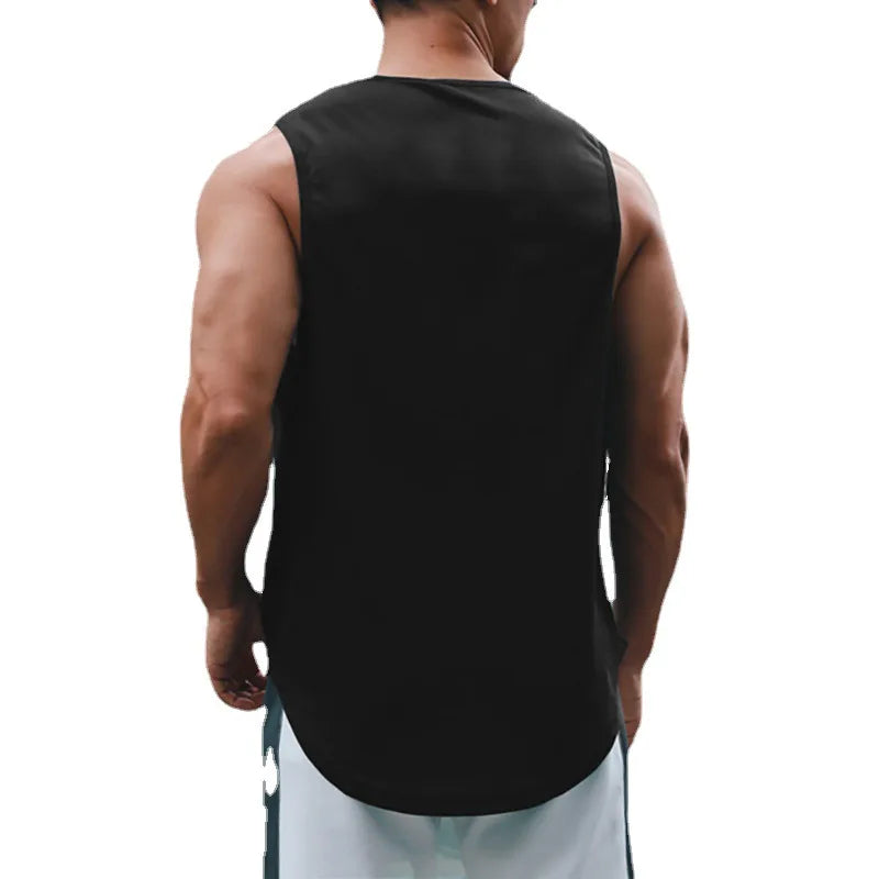 "Introducing our Summer Men's Tank Top, designed for gym fitness and training"