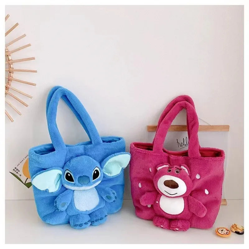 "Introducing our enchanting Disney 2023 New Cartoon Plush Doll Shoulder Bag"