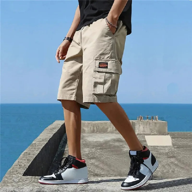 "Stay on-trend this summer with our Men's Trendy Cargo Shorts"