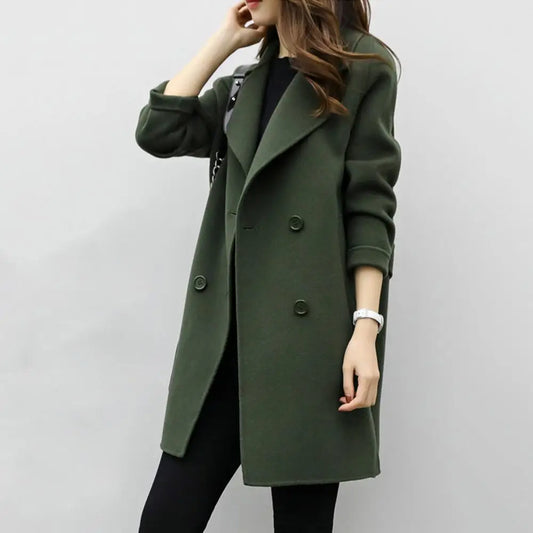 "Introducing our Autumn and Winter Women's Woolen Coat"