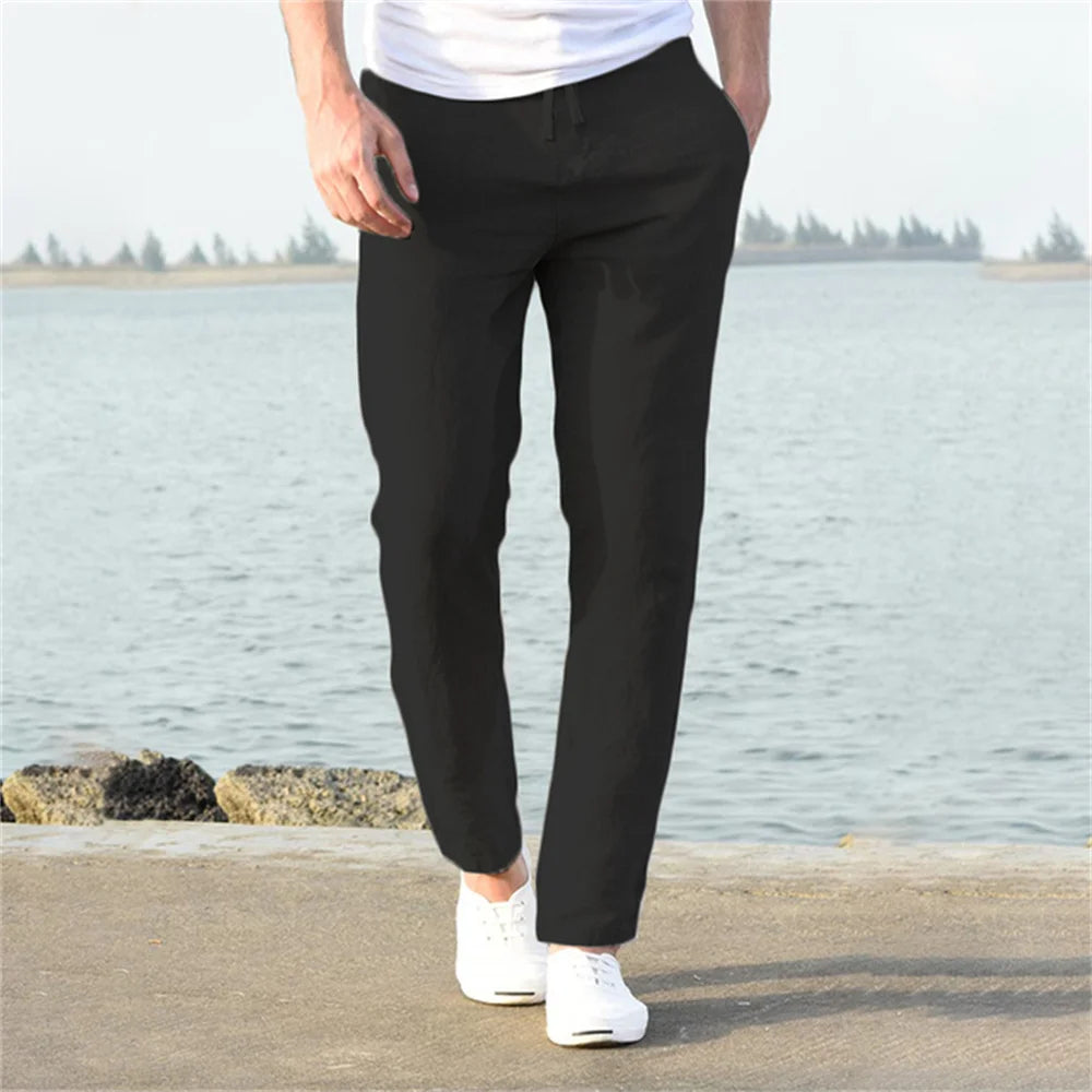 "Introducing our 2023 Men's Cotton Linen Pants"