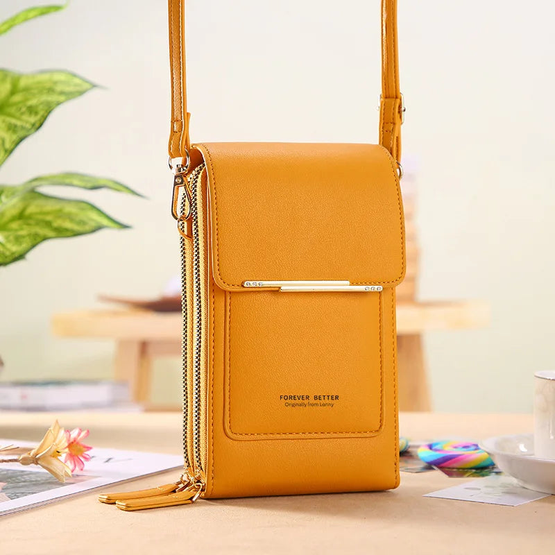 "Introducing our Chic Leather Crossbody Bag for Women"