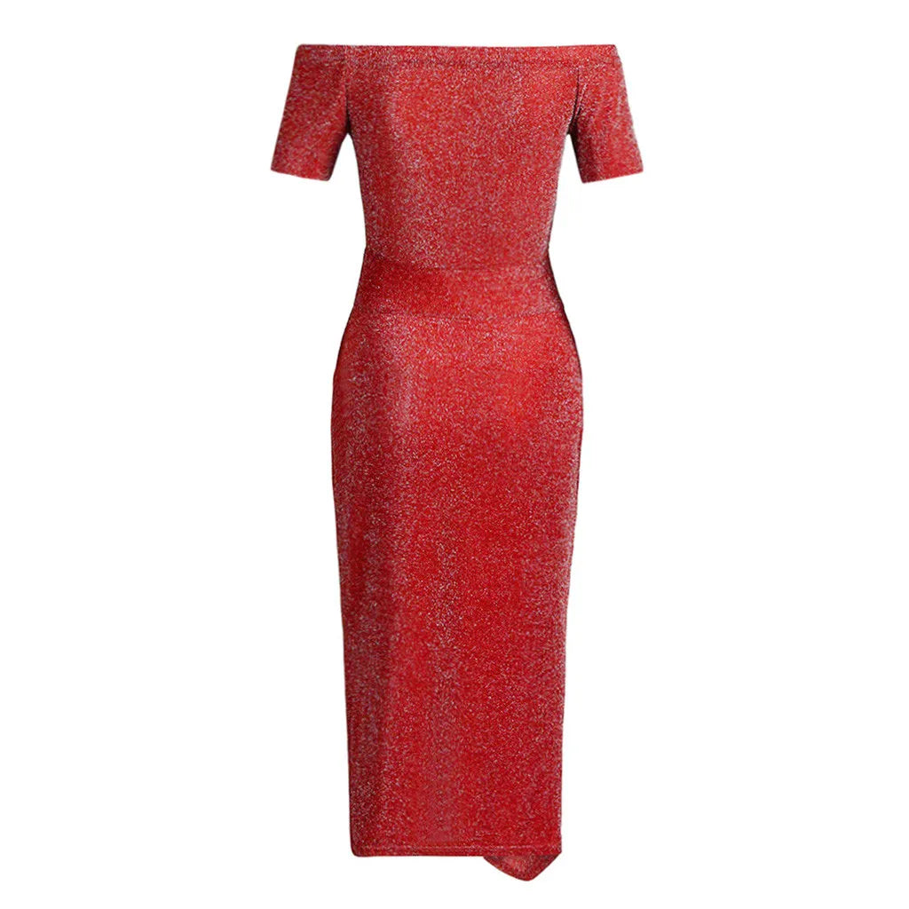 "Sophisticated Elegance: Asymmetrical Split Pencil Dress"