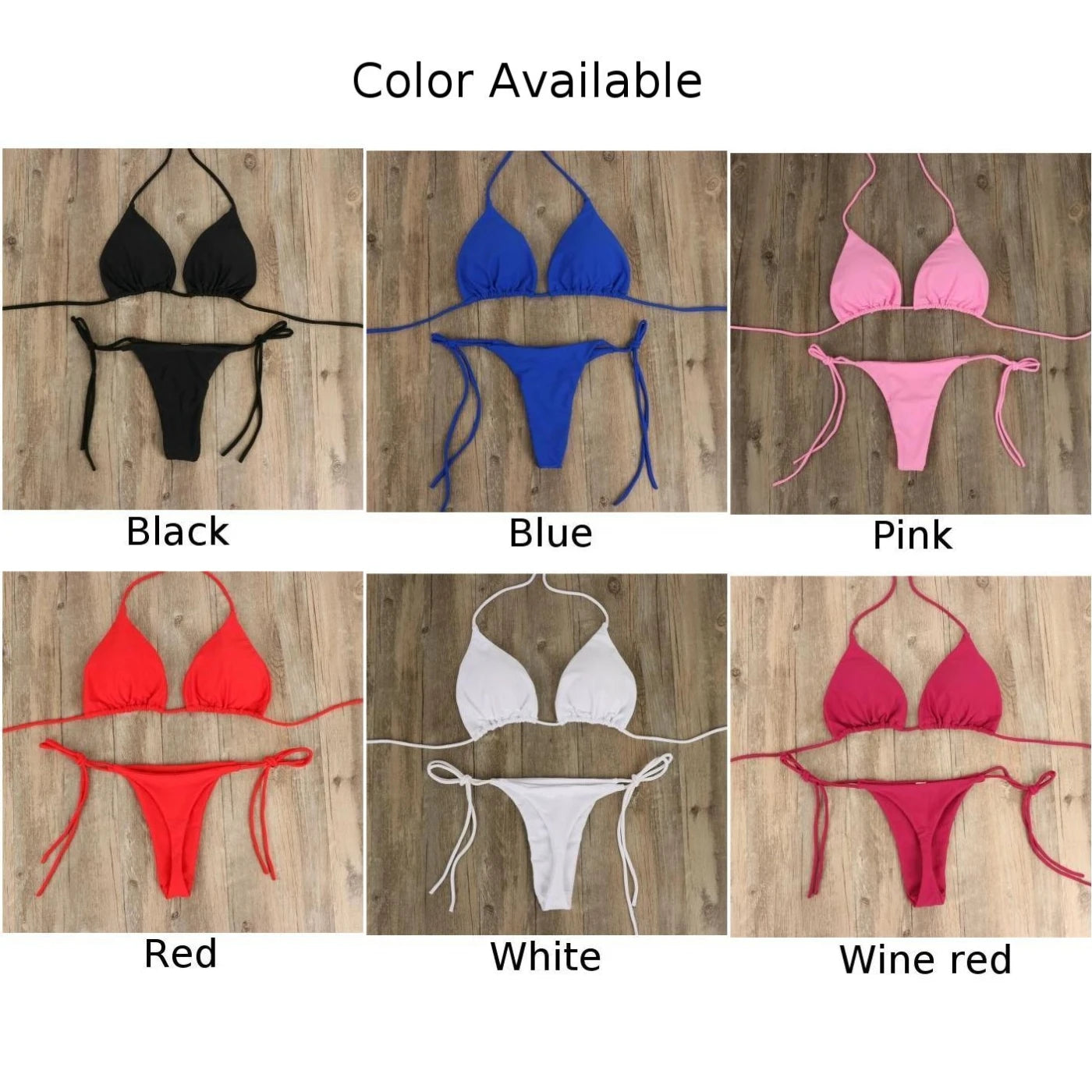 "Alluring Side Tie Brazilian Swimwear and Lingerie Set"